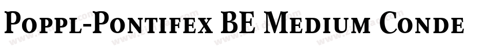 Poppl-Pontifex BE Medium Condensed with Small Caps字体转换